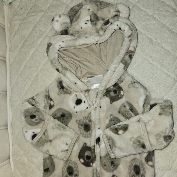 Adorable Animal Print Kids Footie Pajamas - Picture 2 of 10